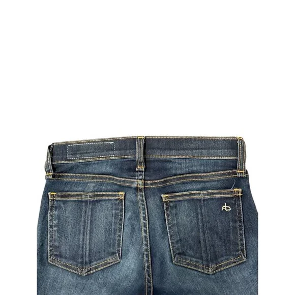 Rag & Bone Skinny Fit Womens Jeans Size 24 Medium Wash Denim Classic Style - Picture 5 of 7